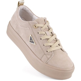 Nahkaiset mokkakengät Filippo W PAW315C alustalla, beige