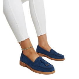 Vincezan tummansiniset mokkasiinit sininen