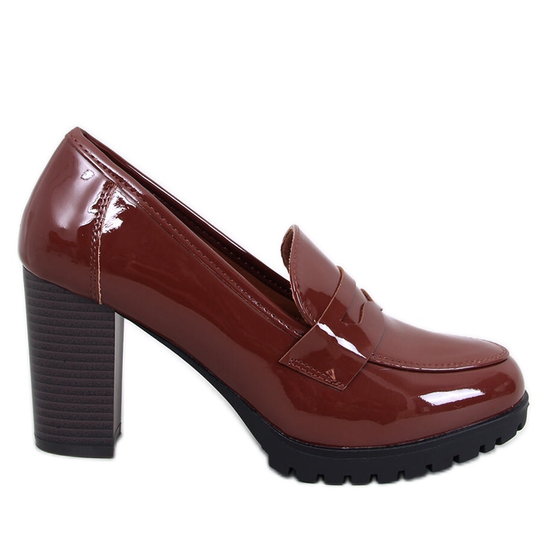 Jeffis Brownin patentoidut korkokengät ruskea