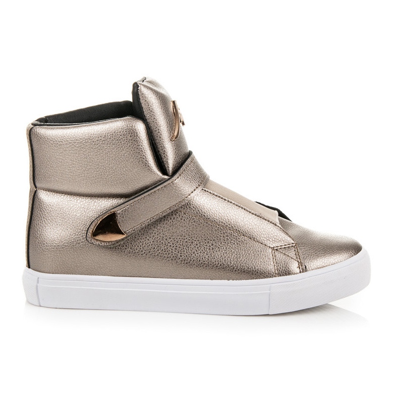 Korkeat tennarit tarranauhalla harmaa keltainen monivärinen