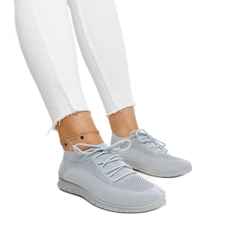 Harmaa Zahira-kankaiset tennarit