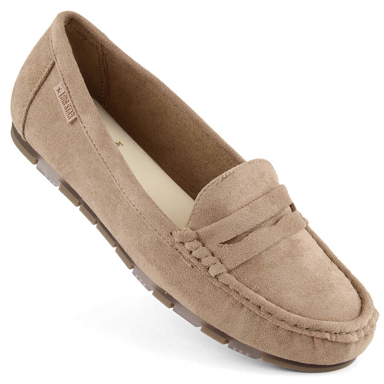 Mukavat beige-mokkasiinit naisten mokasiinit Big Star NN274930