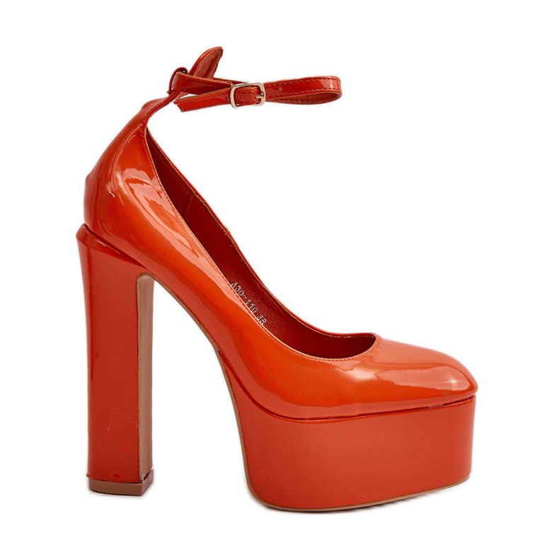Kiiltonahkapumput massiivisella alustalla ja kantapäässä, oranssi Ninames