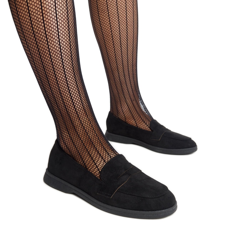 Mustat mokkanahkaiset Nibras-loaferit