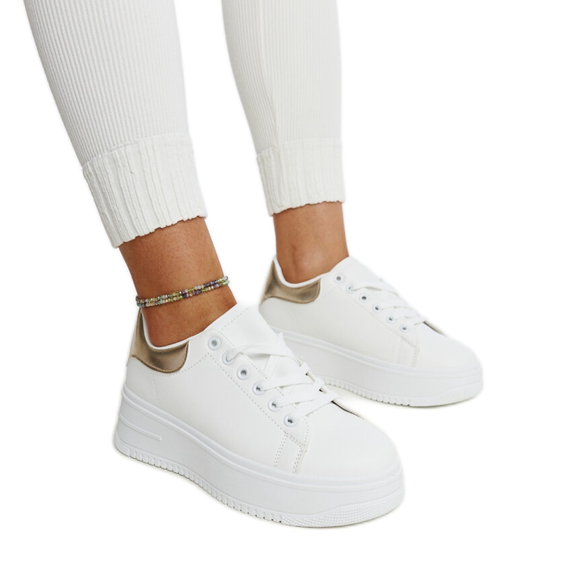 Valkoiset Ottavia alustan urheilukengät valkoinen