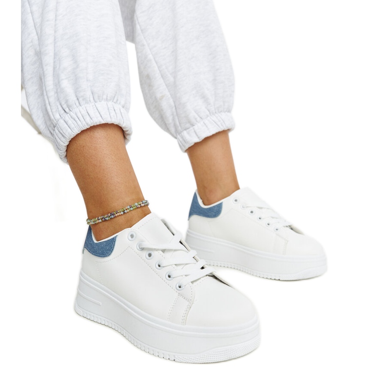 Valkoiset Ottavia alustan urheilukengät valkoinen