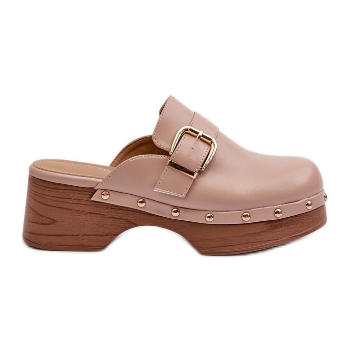 Naisten beige Seprilla Clog Flip-Flops soljella