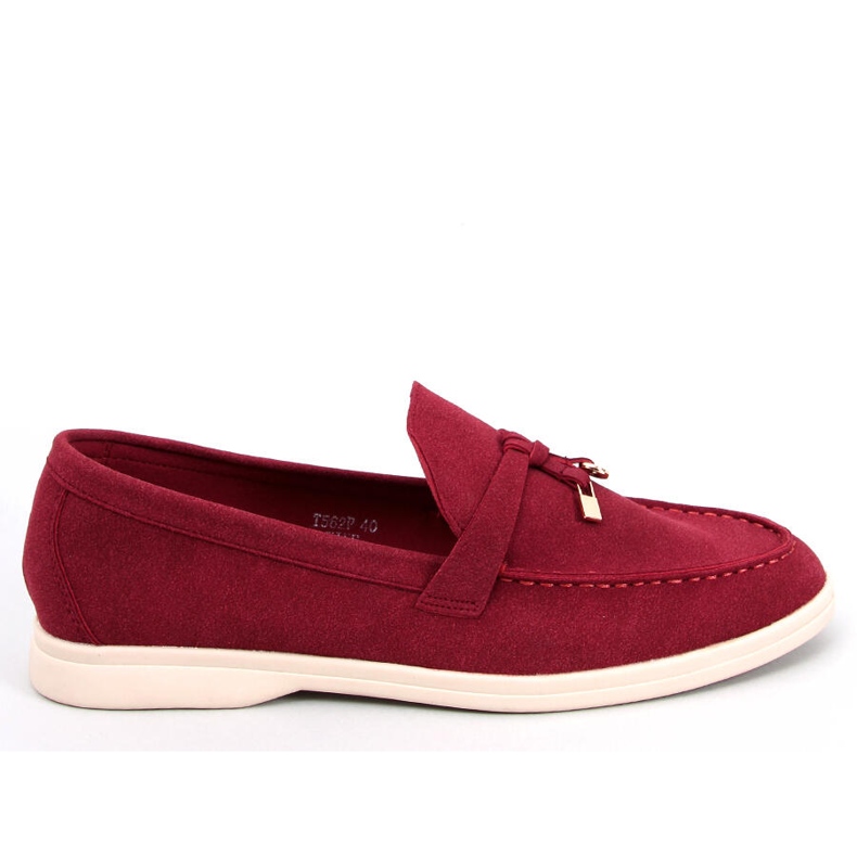 Naisten loafers Eunice Wine punainen