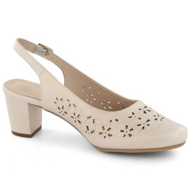 Sergio Leone W SK436B harjakattoiset sandaalit, beige helmi