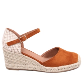 Platten Camel wedge espadrillit ruskea Platten Camel wedge espadrillit ruskea