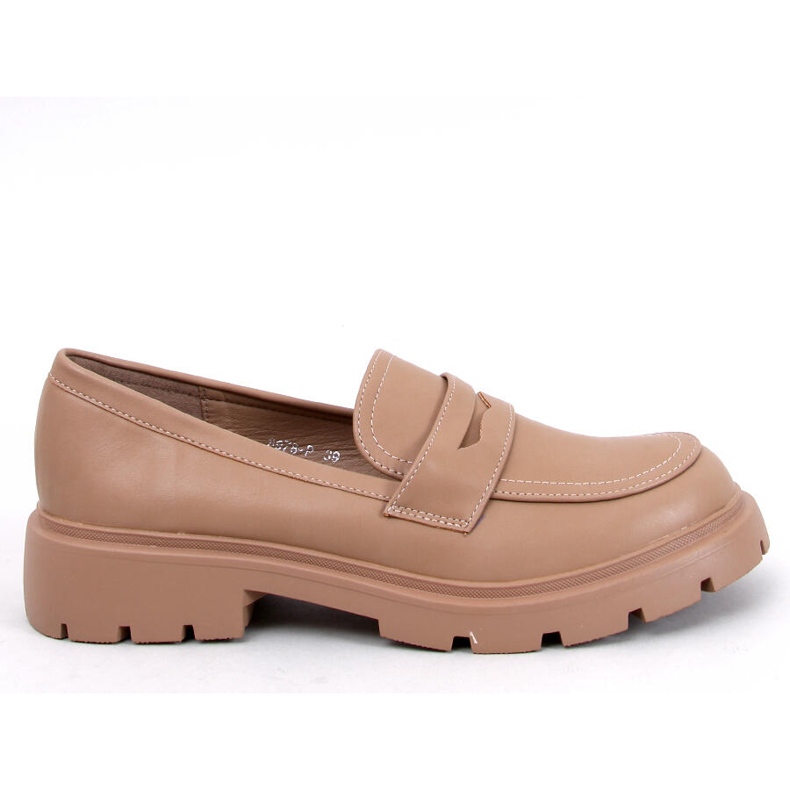 Andral Khaki -tasoiset loaferit beige