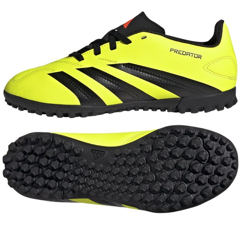 Adidas Predator Club L Tf Jr IG5436 jalkapallokengät keltainen