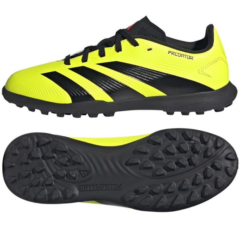 Adidas Predator League L Tf Jr IG5444 jalkapallokengät keltainen