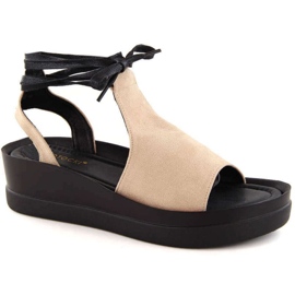 Potocki W WOL237B nauhalliset sandaalit, beige