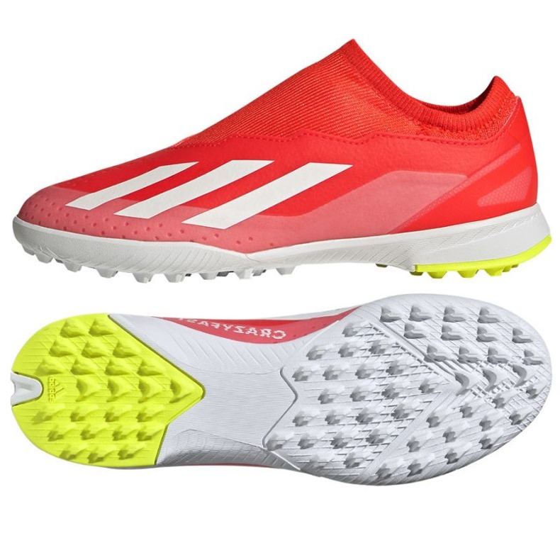 Adidas X Crazyfast League Ll Tf Jr IF0687 jalkapallokengät punainen