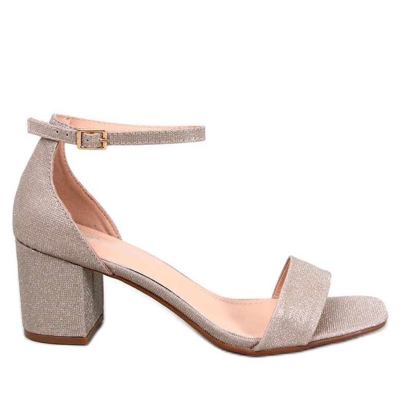 Meghan Gold -korkoiset sandaalit kultainen