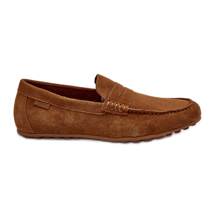 Miesten mokkanahkaiset mokasiinit Big Star NN174226 Camel ruskea