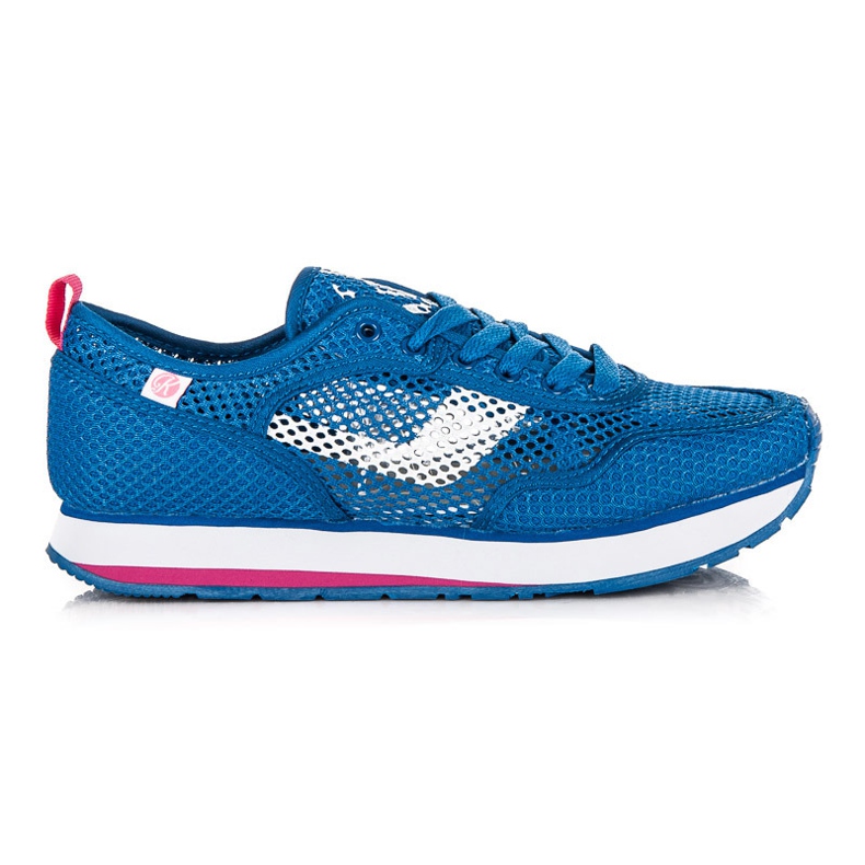 Kylie Mesh urheilukengät valkoinen sininen vaaleanpunainen