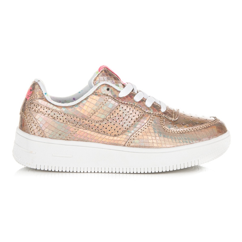 Kylie Kiiltävät lenkkarit monivärinen keltainen oranssi