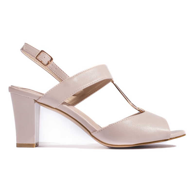 Goodin Naisten beige-sandaalit tolppassa