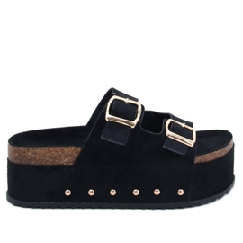 Galzai Black alustan korkkivarvastossut musta