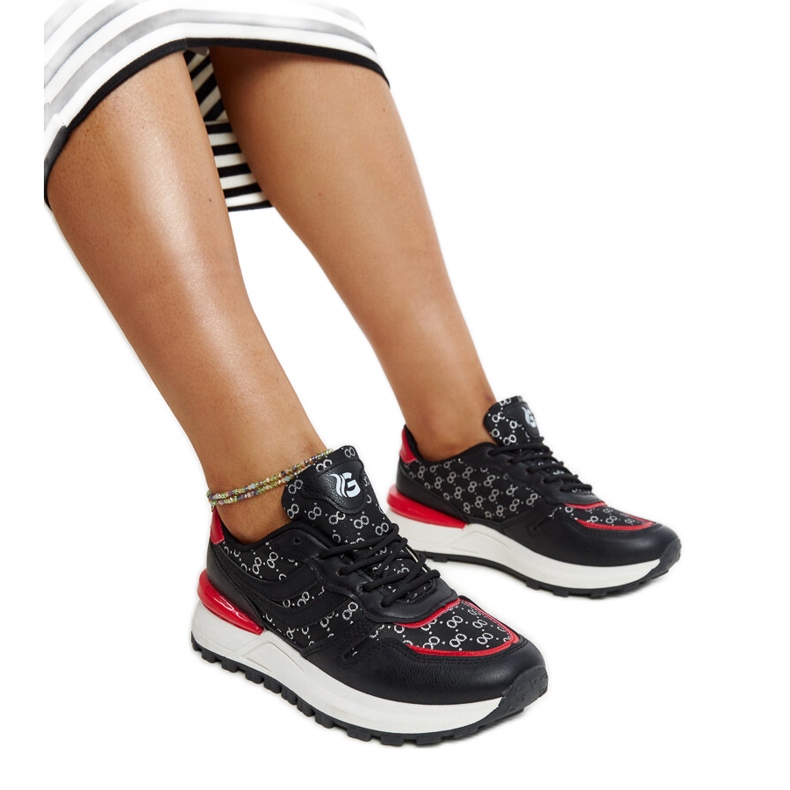 Mustat urheilulenkkarit M8857 MUSTA