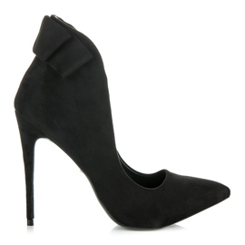 Vices Mokkakorkokengät rusetilla musta Vices Mokkakorkokengät rusetilla musta