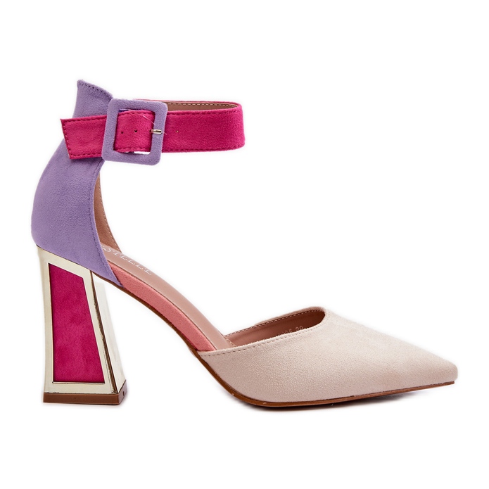 Mokkanahkapumput korkeakorkoisessa monivärisessä Lodhossa monivärinen