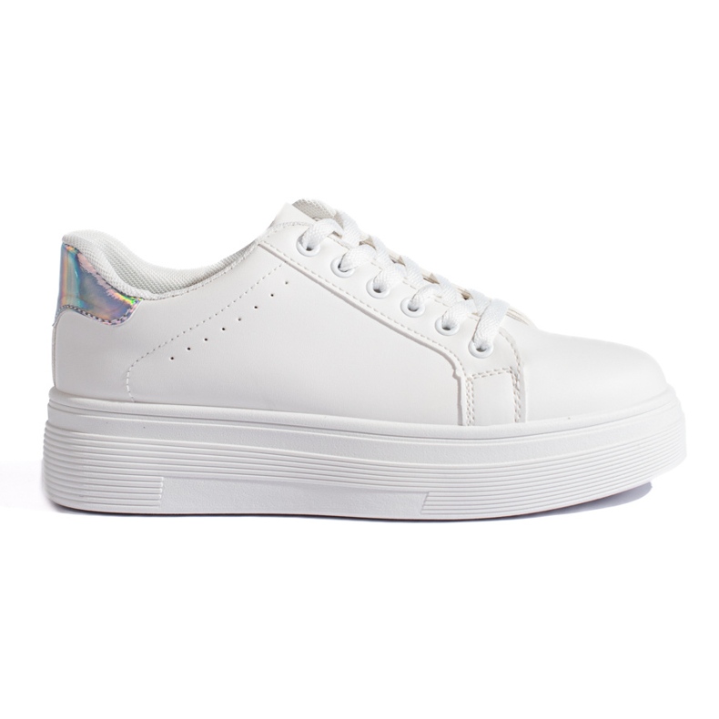 Naisten valkoiset urheilukengät valkoinen