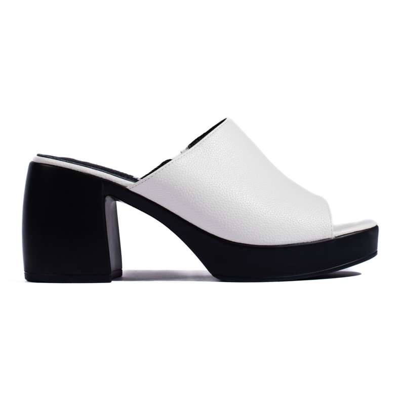 Goodin Naisten valkoiset korkeakorkoiset varvastossut valkoinen