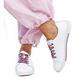 Vinceza valkoiset nahkalenkkarit valkoinen