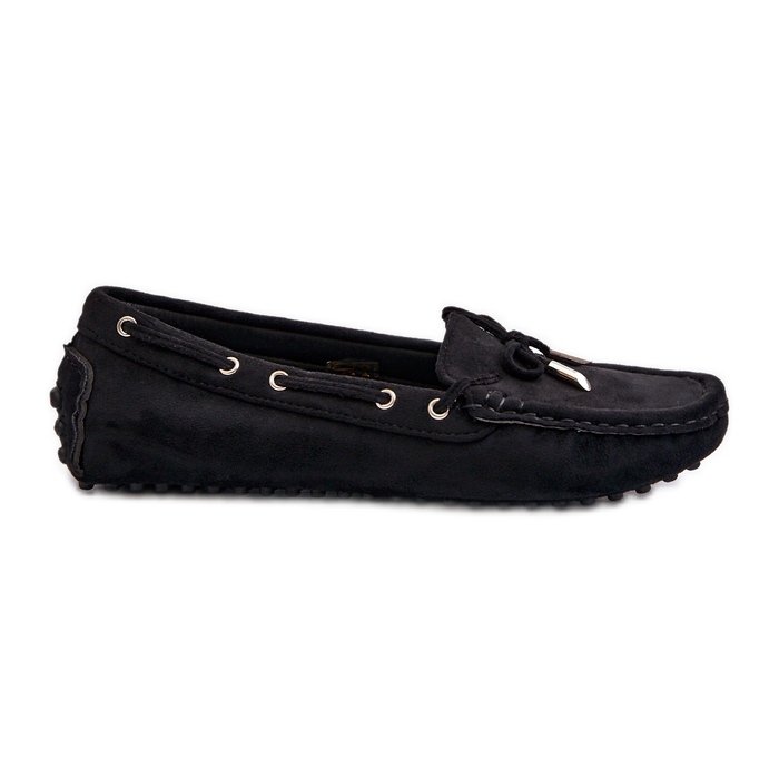 Naisten Eco Suede Moccasins Black Anemilda musta