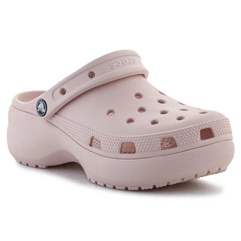 Crocs Classic Platform Clog W 206750-6UR varvastossut vaaleanpunainen Crocs Classic Platform Clog W 206750-6UR varvastossut vaaleanpunainen