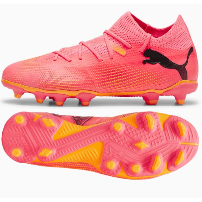 Puma Future 7 Match FG/AG Jr 107729-03 jalkapallokengät vaaleanpunainen