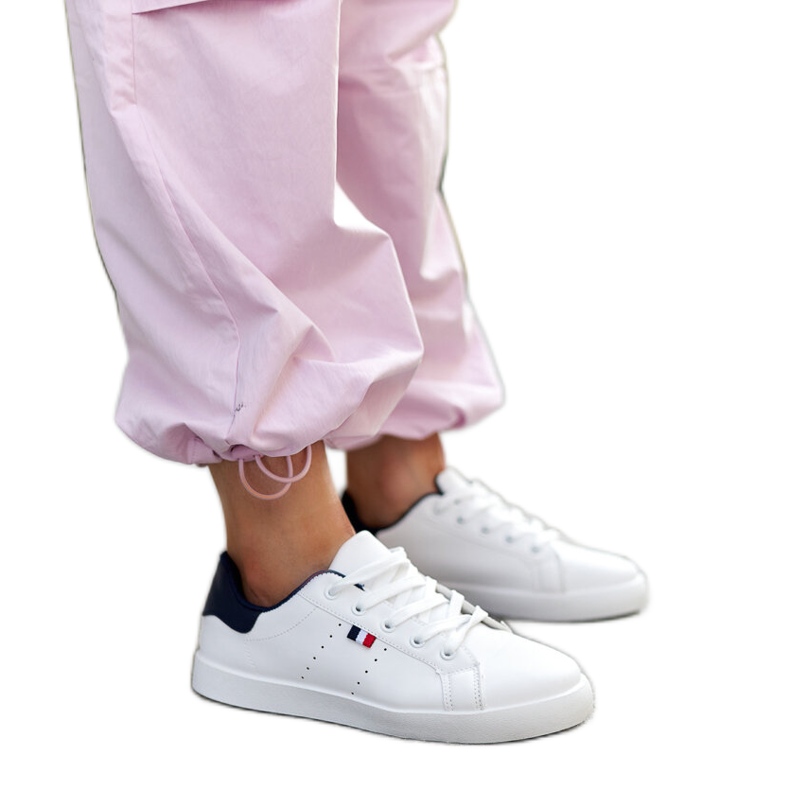 Valkoiset Gioya eko-nahkaiset lenkkarit valkoinen