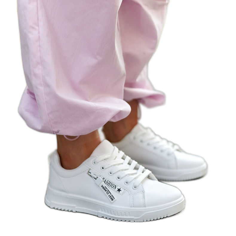 Valkoiset Brecht ekologiset nahkalenkkarit valkoinen