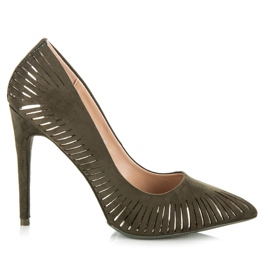 Seastar Kiiltävät mokkanahkapumput vihreä