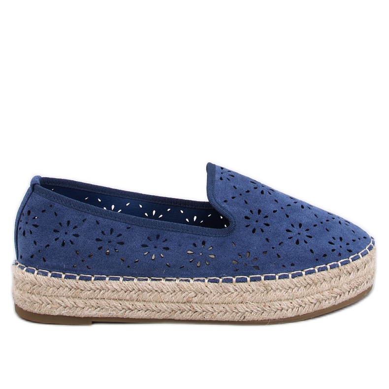 Rigois Blue harjakattoiset espadrillit sininen