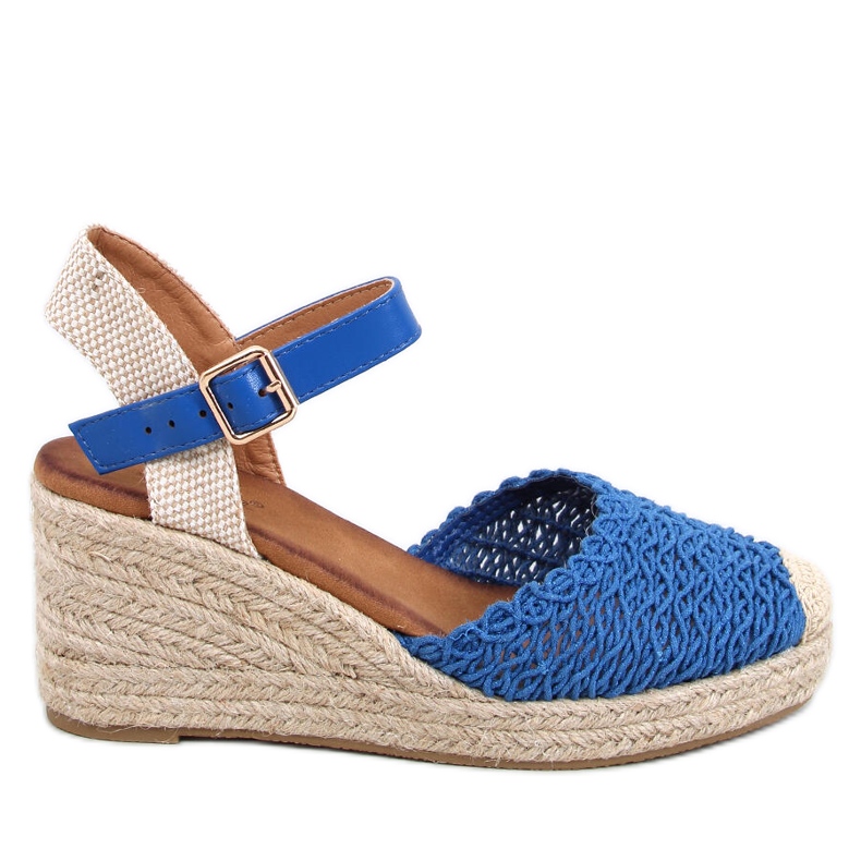 Morelli Blue espadrille-kiila sandaalit sininen
