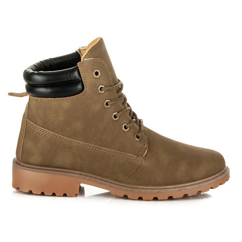 Seastar Naisten saappaat Trappers ruskea vihreä