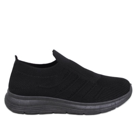 Groppi Allblack slip-on sukkakengät musta