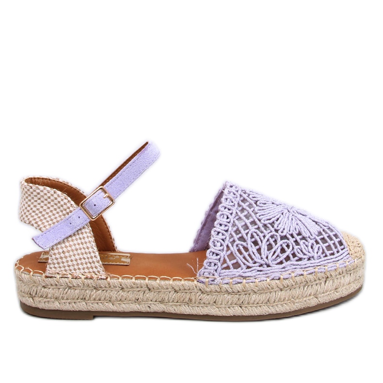 Premat Purple harjakattoiset espadrillisandaalit violetti
