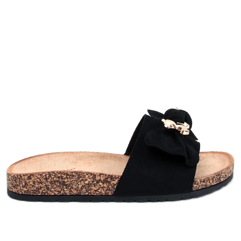 Loups Mustat korkkitossut nallekarhulla