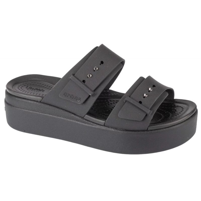 Crocs Brooklyn Low Wedge sandaalit 207431-001 varvastossut musta