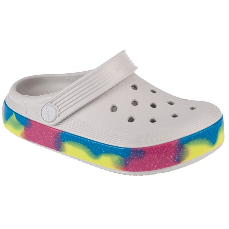 Crocs Off Court Glitter Band Kids Clog 209714-1FS varvastossut valkoinen