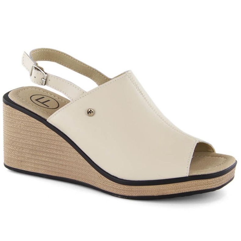 Filippo W PAW527A nahkaiset kiila sandaalit, beige