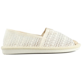 Beiget mesh-espadrillit, ilmavat naisten espadrillit