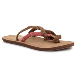 Reef Naisten sandaalit flip-flops riutta Gypsy kääri WRF-0A2U1N Brown ruskea