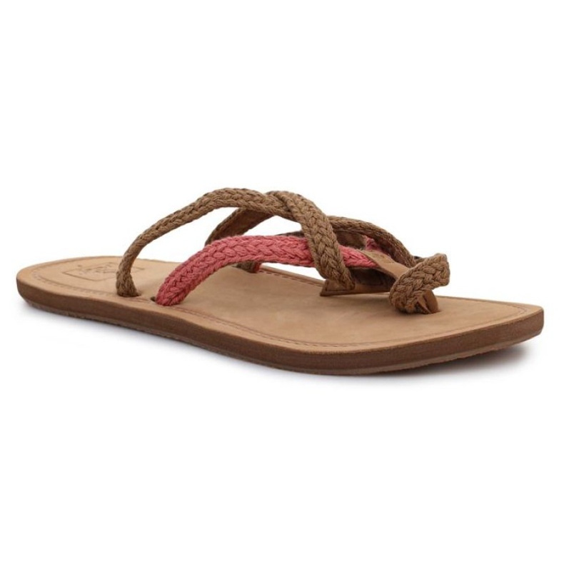 Reef Naisten sandaalit flip-flops riutta Gypsy kääri WRF-0A2U1N Brown ruskea