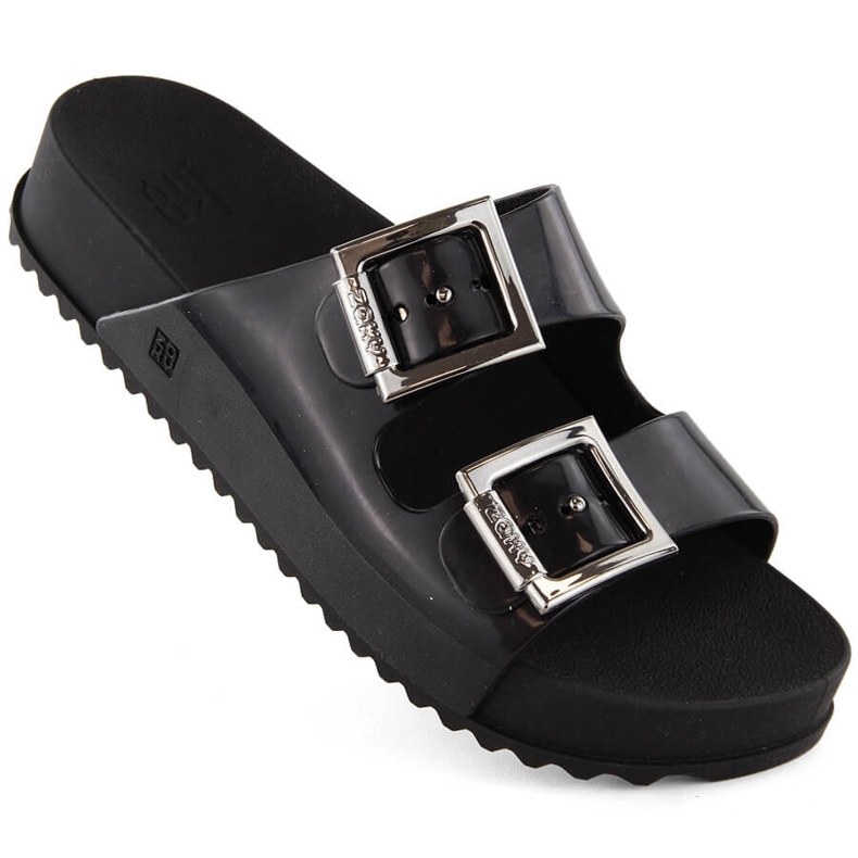 Mukavat naisten tossut, tuoksuinen, joustava, kumi, musta, Zaxy HH285157